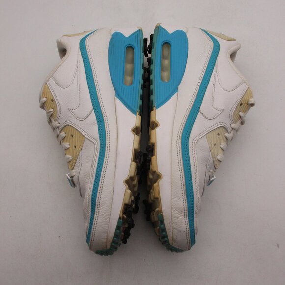 Nike Air Max 90 Undefeated Golf Shoe White Blue Fury Men's size 12 DS CJ7197-102 - Picture 8 of 12